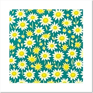 Daisy Pattern | Floral Pattern Posters and Art